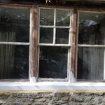 In my opinion this was a shame, the windows had been painted white for many years but Drew spent hours removing the paint so we could make sure to treat any rot but the windows looked great in the original oak state but they had to be painted, shame