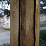 The two window joined together with the original wooden pullies in situ. I wonder where they originally came from