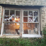 A mixed up window hundreds of years old