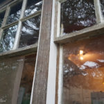 original cover strip in oak repaired with idigbo beadings
