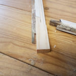 Glazing bar being patched