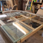 Laying out the old glass