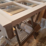 Closer view of window finished and primed
