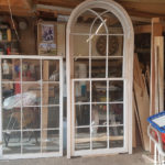 Finished windows waiting for collection