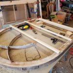 New glazing bars being fitted