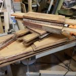 All the component parts of the door