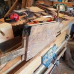 Burnt tenon ready to patch