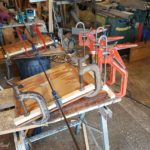 Mouldings glued on