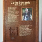 honour's board depicting the achievements of colin edwards from bath golf club