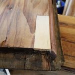 Piece let in on a rough gouge