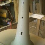 Bell Rock lighthouse start of painting web