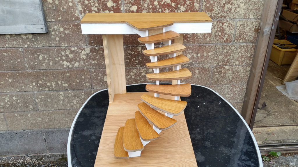 Helical stairs concept model