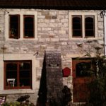 Oak windows and door on cottage