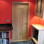 contemporary oak door