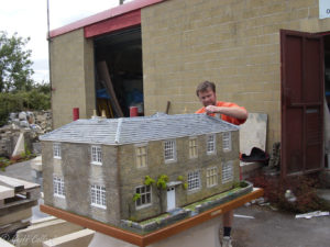 scale model of farm house