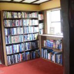 Waney edge library in oak