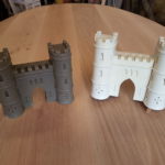 carving and resin cast of sham castle bath somerset