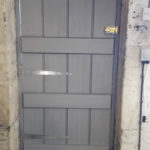 door beaded plank in idigbo showing ledgers