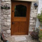 door stable door in oak with cross boarding and glazed top door 2