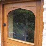door stable door in oak with glazed top door