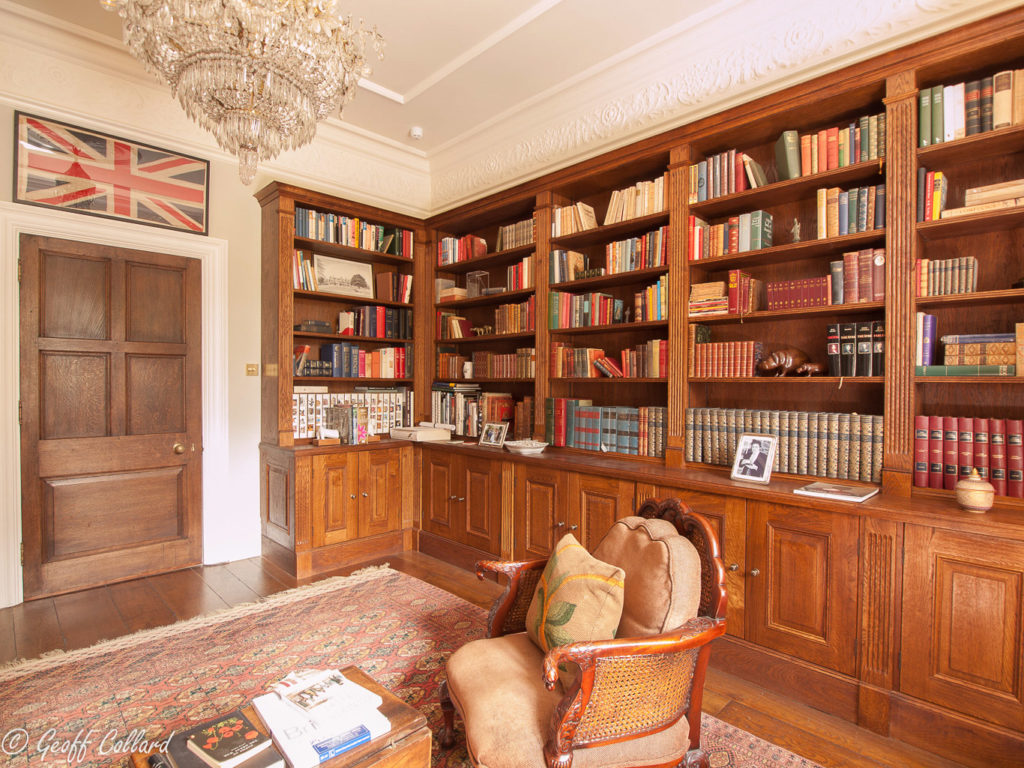 library in solid and veneered oak 4