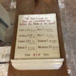 memorial board restoration