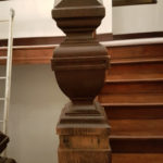 original capping the acorns were turned and carved from