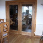 pair glass doors