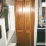 Pair of oak doors for a kitchen cupboard