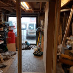 secret bookcase door free standing open