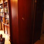 secret bookcase doors at great pulteney street showing door open