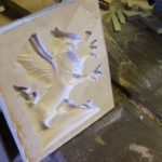 silicone mould made from carving