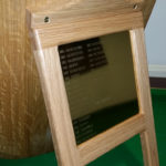 trophy brass name plate on back