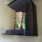trophy cabinet for bath rugby's heineken cup fitted