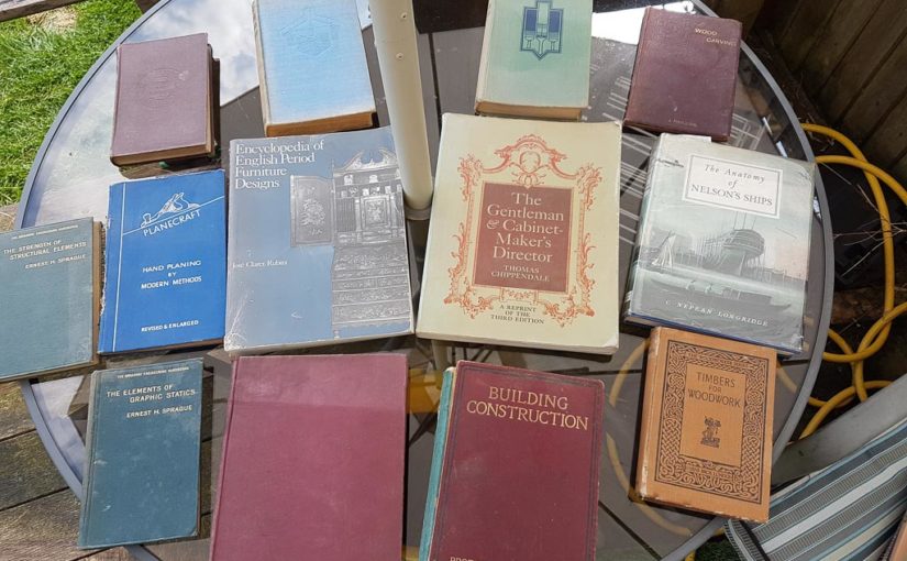 My collection of old books on furniture and crafts