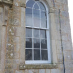 restored arch window for the chaple in rudge