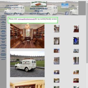 Old website screenshot