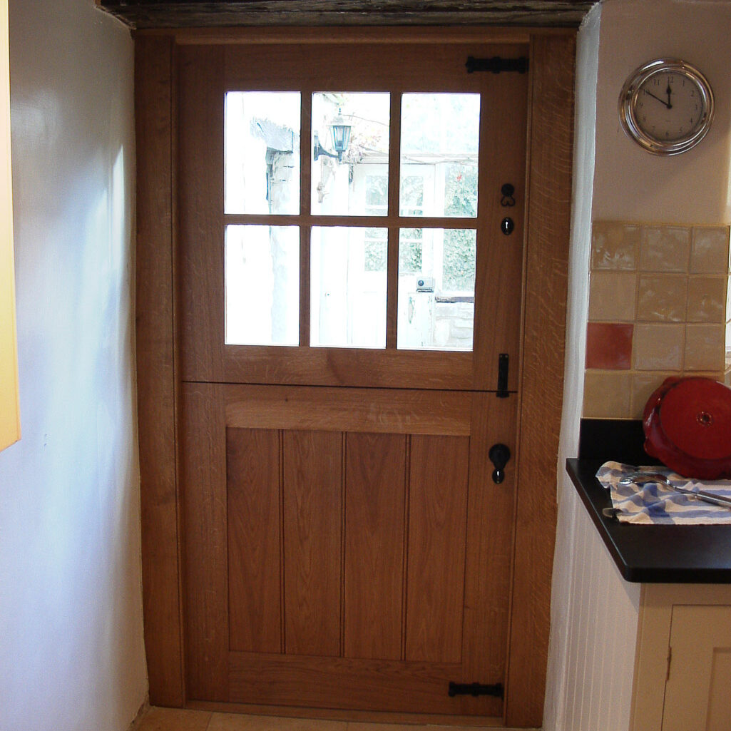 door stable door with six glazed panes